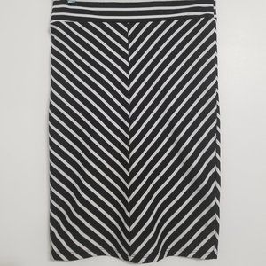 Mendocino Black and White Pencil Skirt